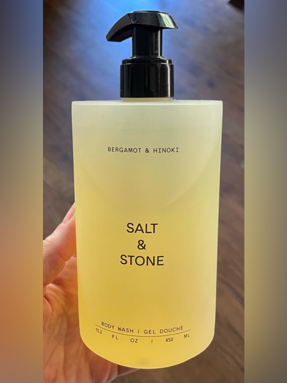 New Bergamot & Hinoki Salt & Stone Body Wash Gel